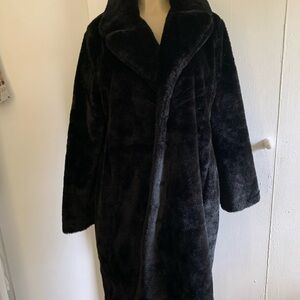 Luxurious Black Teddy Jacket